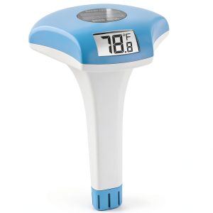 WEBEST Solar Powered Pool Thermometer Blue Adult-0