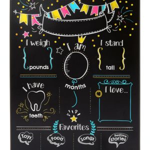 Juvale Baby Milestone Chalkboard for Kids-0