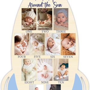 UIBOVA Baby Photo Board Wood Minimalist-0