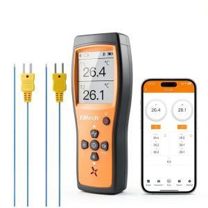 Elitech ICT-220 Dual Digital Lab Thermometer Orange-0