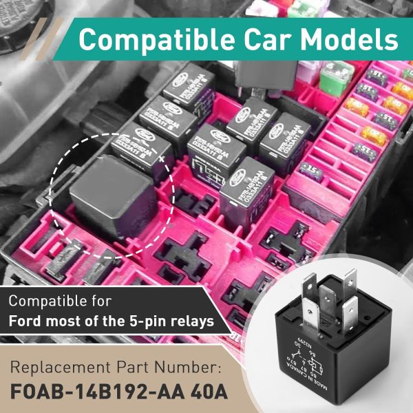 Automotive Relay Gfdoso 40A Plug In 5 Pin-3