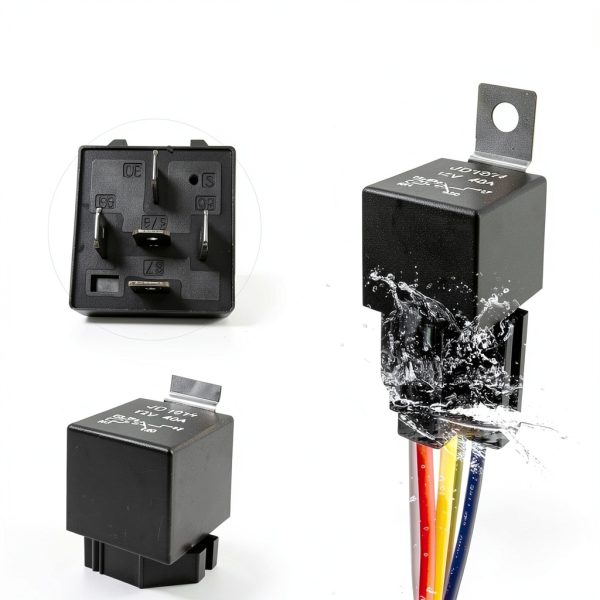 12V DC 40A 5 Pin Waterproof Relay by Cotonlake-2