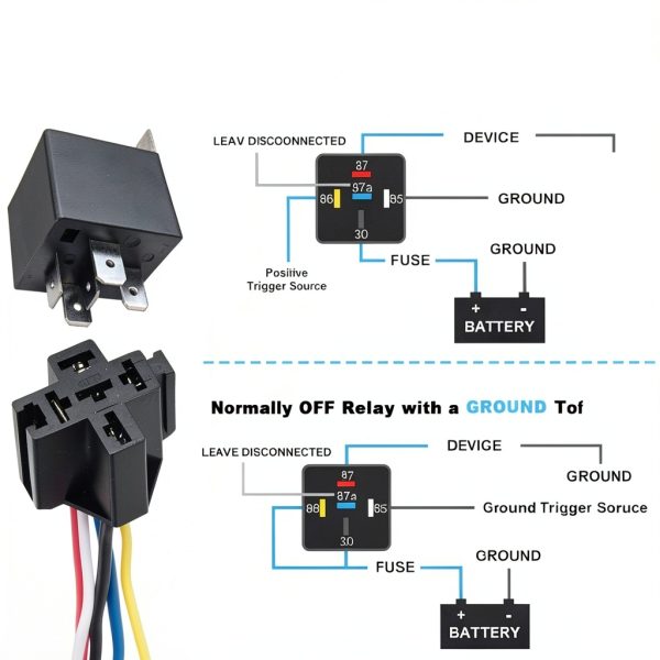 12V 40A Relay Cotonlake SPDT Automotive Power-4